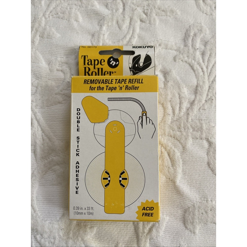 Kokuyo Removable Tape Refill for Tape n Roller Double Stick Adhesive‎ #00173 NEW